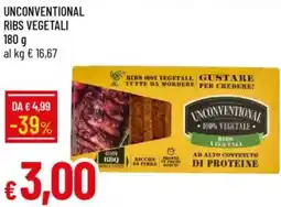 Galassia Unconventional ribs vegetali offerta