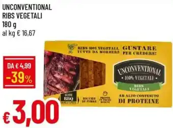 Galassia Unconventional ribs vegetali offerta