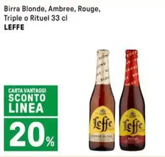 Iper La Grande Birra Blonde, Ambree, Rouge, Triple o Rituel LEFFE offerta