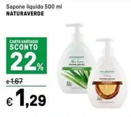 Iper La Grande Sapone liquido NATURAVERDE offerta