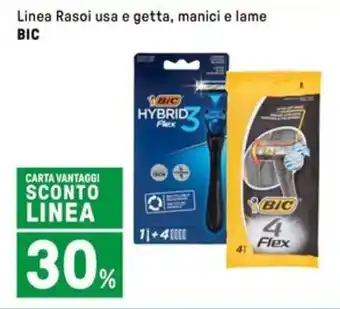 Iper La Grande Linea Rasoi usa e getta, manici e lame BIC offerta