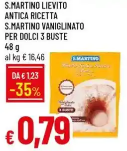 Galassia S.martino lievito antica ricetta s.martino vaniglinato per dolci 3 buste offerta