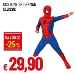 Galassia Costume spiderman classic offerta