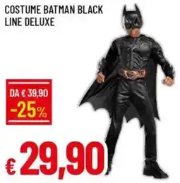 Galassia Costume batman black line deluxe offerta