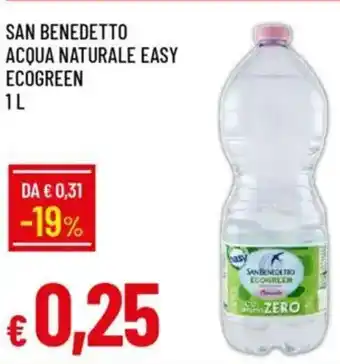 Galassia San benedetto acqua naturale easy ecogreen offerta