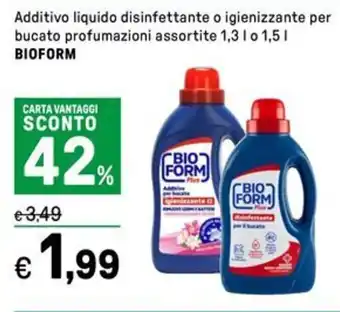 Iper La Grande Additivo liquido disinfettante o igienizzante per bucato BIOFORM offerta