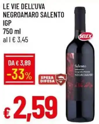 Galassia Le vie dell'uva negroamaro salento IGP offerta