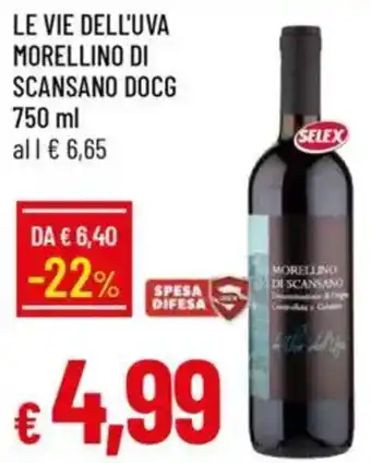 Galassia Le vie dell'uva morellino di scansano docg offerta