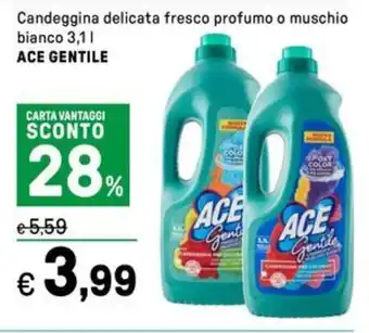 Iper La Grande Candeggina delicata fresco profumo o muschio bianco ACE GENTILE offerta