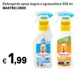 Iper La Grande Detergente spray bagno o sgrassatore MASTRO LINDO offerta