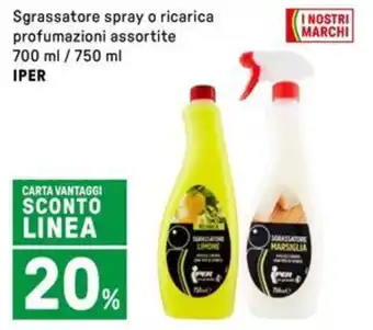 Iper La Grande Sgrassatore spray o ricarica IPER offerta