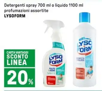 Iper La Grande Detergenti spray o liquido LYSOFORM offerta