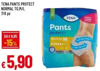 Galassia Tena pants protect normal tg.m/l 7/8 pz. offerta