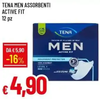 Galassia Tena men assorbenti active fit 12 pz offerta