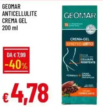 Galassia Geomar anticellulite crema gel offerta