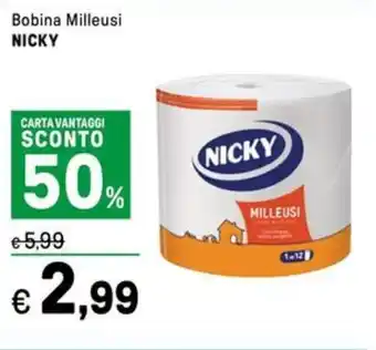 Iper La Grande Bobina Milleusi NICKY offerta