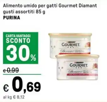 Iper La Grande Alimento umido per gatti Gourmet Diamant gusti assortiti PURINA offerta