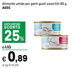 Iper La Grande Alimento umido per gatti gusti assortiti ADOC offerta