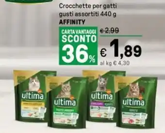 Iper La Grande Crocchette per gatti gusti assortiti AFFINITY offerta