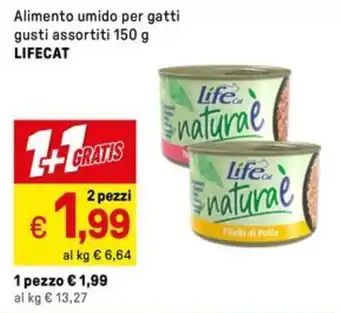 Iper La Grande Alimento umido per gatti gusti assortiti LIFECAT offerta