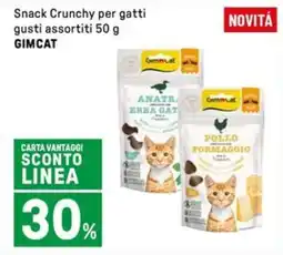 Iper La Grande Snack Crunchy per gatti gusti assortiti GIMCAT offerta