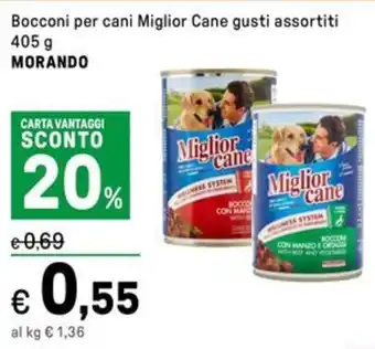 Iper La Grande Bocconi per cani Miglior Cane gusti assortiti MORANDO offerta