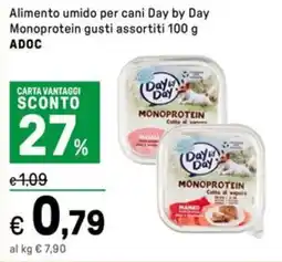 Iper La Grande Alimento umido per cani Day by Day Monoprotein gusti assortiti ADOC offerta