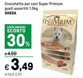 Iper La Grande Crocchette per cani Super Primium gusti assortiti GHEDA offerta