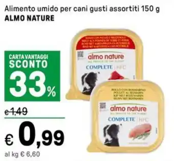 Iper La Grande Alimento umido per cani gusti assortiti ALMO NATURE offerta