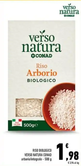 Conad Riso biologico VERSO NATURA CONAD offerta