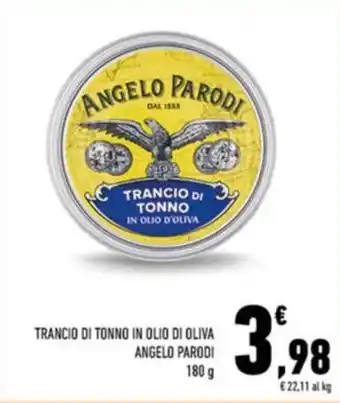 Conad Trancio di tonno in olio di oliva ANGELO PARODI offerta