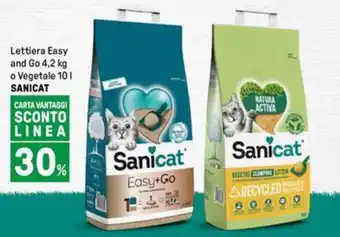 Iper La Grande Lettiera Easy and Go o Vegetale SANICAT offerta