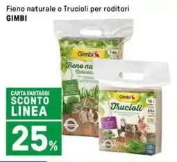 Iper La Grande Fieno naturale o Trucioli per roditori GIMBI offerta