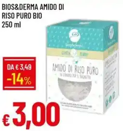 Galassia Bios&derma amido di riso puro bio offerta