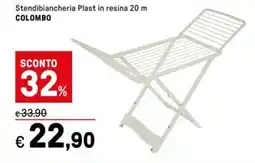 Iper La Grande Stendibiancheria Plast in resina 20 m COLOMBO offerta