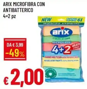 Galassia Arix microfibra con antibatterico 4+2 pz offerta