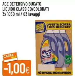 Galassia Ace detersivo bucato liquido classico/colorati 63 lavaggi offerta