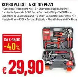 Galassia Kombo valigetta kit 107 pezzi offerta