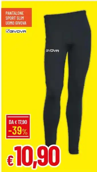 Galassia Pantalone sport slim uomo givova offerta