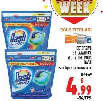 Conad Detersivo per lavatrice all in one pods offerta