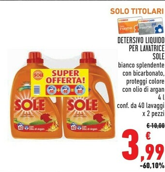 Conad Detersivo liquido per lavatrice offerta