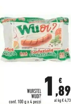 Conad Wuoi? wurstel offerta