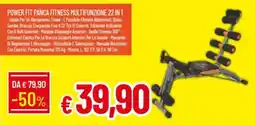 Galassia Power fit panca fitness multifunzione 22 in 1 offerta