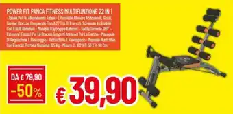 Galassia Power fit panca fitness multifunzione 22 in 1 offerta