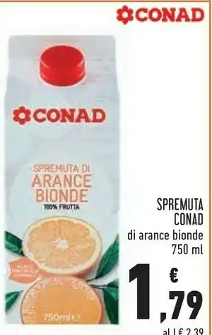 Conad Conad spremuta di arance bionde spremuta di arance bionde offerta