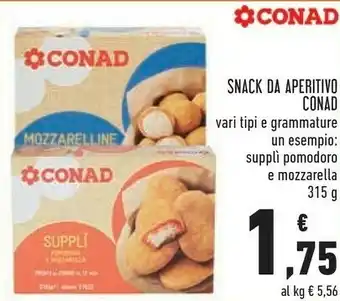 Conad Conad snack da aperitivo offerta