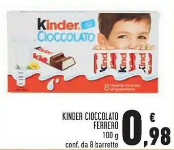 Conad Kinder cioccolato 100 g(ml) offerta