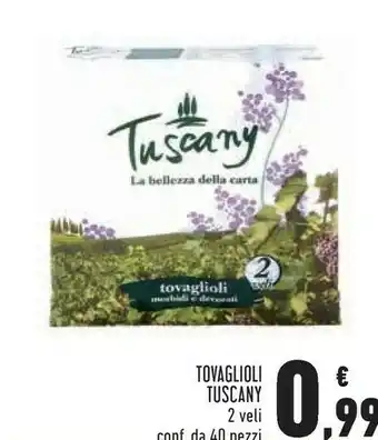 Conad Tuscany tovaglioli offerta