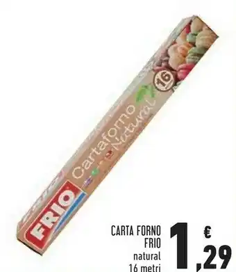 Conad Frio carta forno offerta