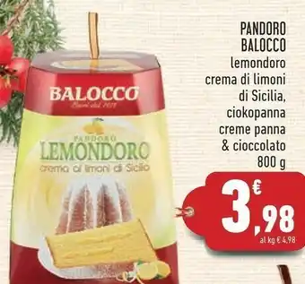 Conad Il pandoro lemondoro 800 g(ml) offerta